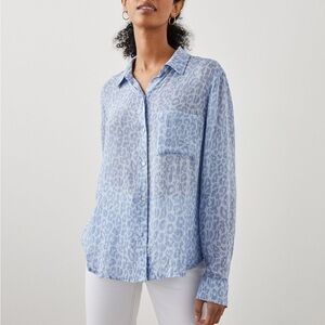 Rails Josephine Leopard Print Button-Up Shirt AS IS